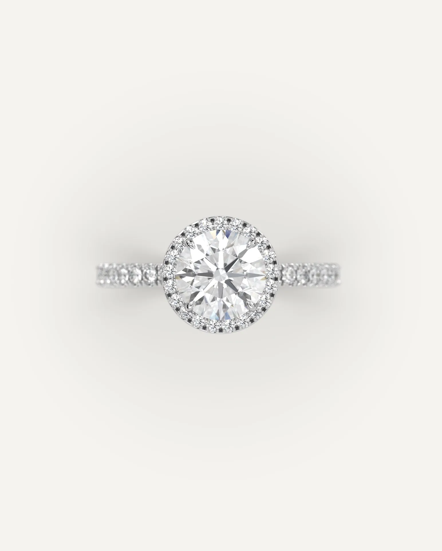 1 carat Round Cut Diamond Ring