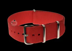 22mm Red NATO Military Watch Strap