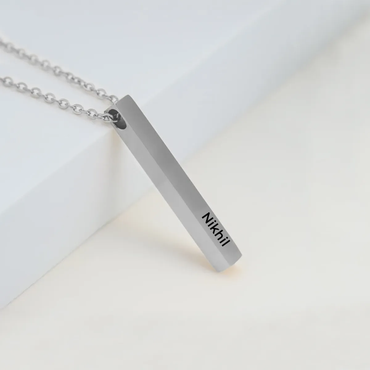 3D Bar Name Necklace for Boy and Girl