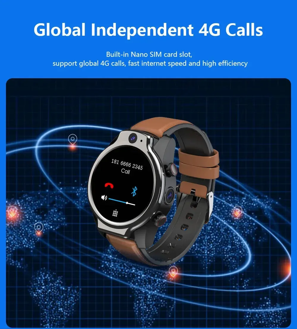 4G 13MP Rear Camera GPS Health Monitoring Waterproof Smartwatch