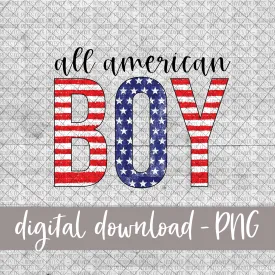 All American Boy, Cursive - Digital Download