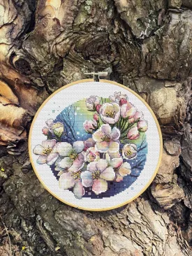 Apple Tree Flowers - PDF Cross Stitch Pattern