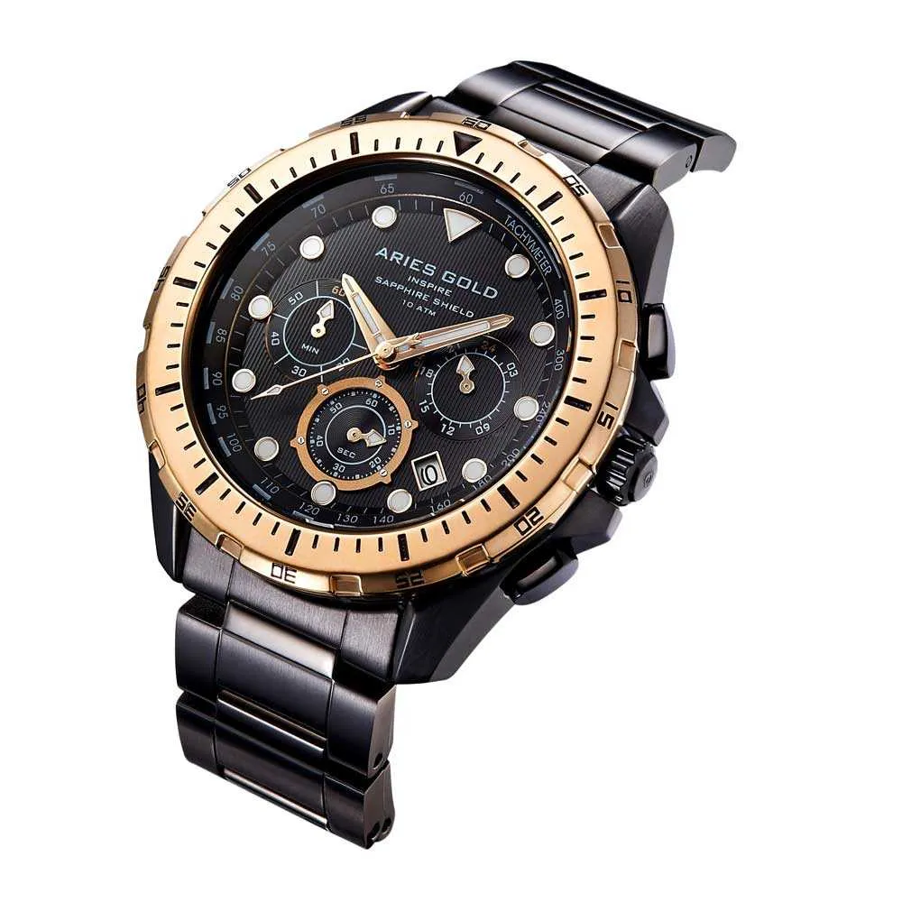 Aries Gold Atlantic G 7002 BKRG-BK