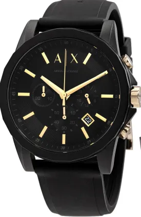 Armani Exchange Chronograph Quartz Black Dial Men's Watch AX7105