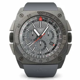 Aviator Grey Rubber Chronograph Men's Swiss Made Watch - M23072216