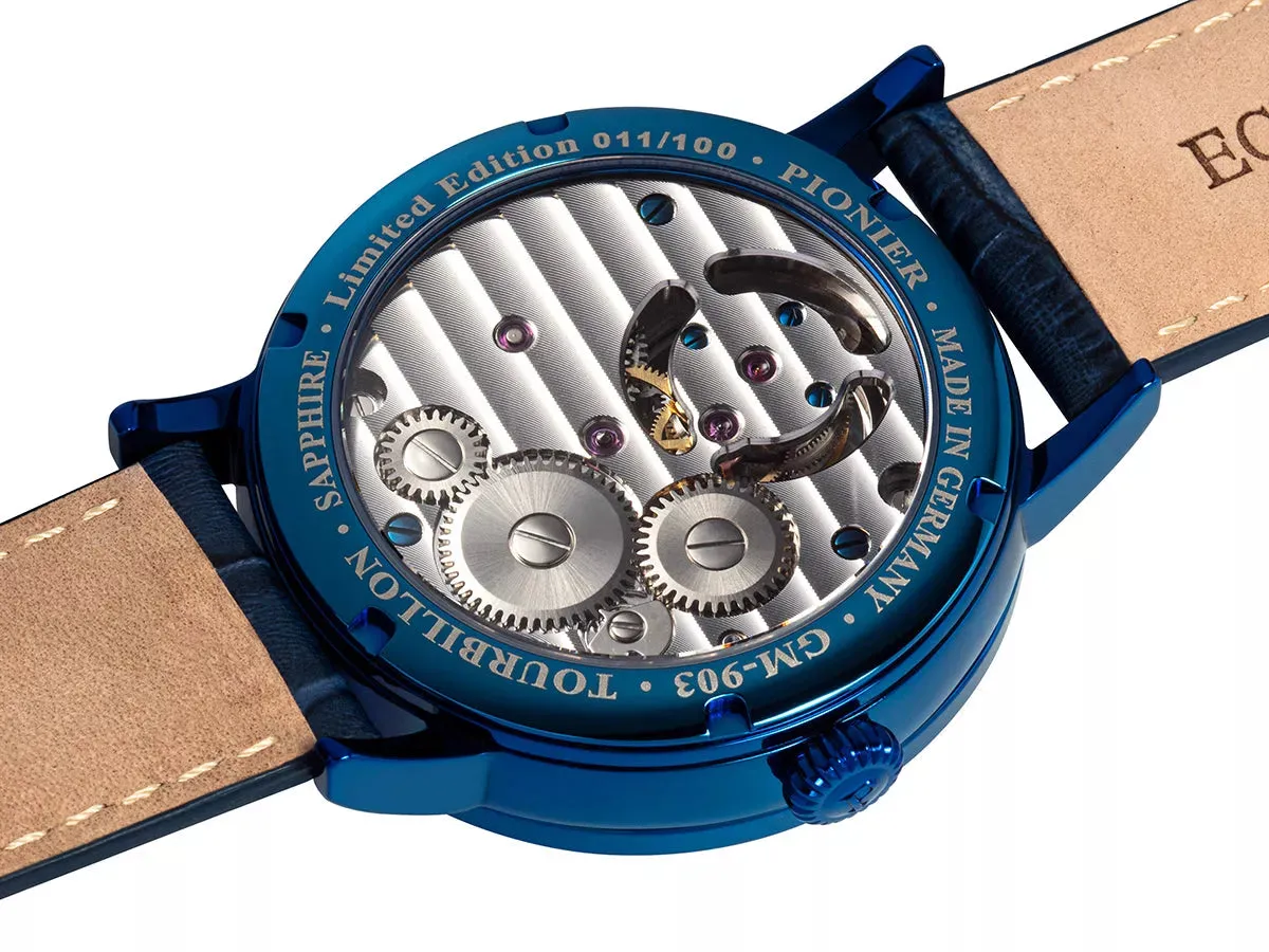 Basel Tourbillon Pionier - GM-903-2 | Blue | Handmade German Watch