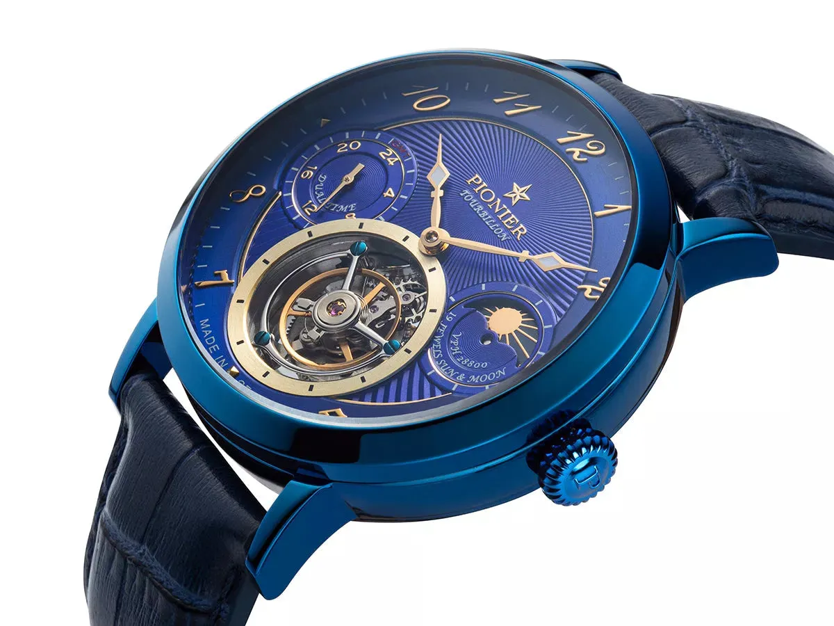 Basel Tourbillon Pionier - GM-903-2 | Blue | Handmade German Watch