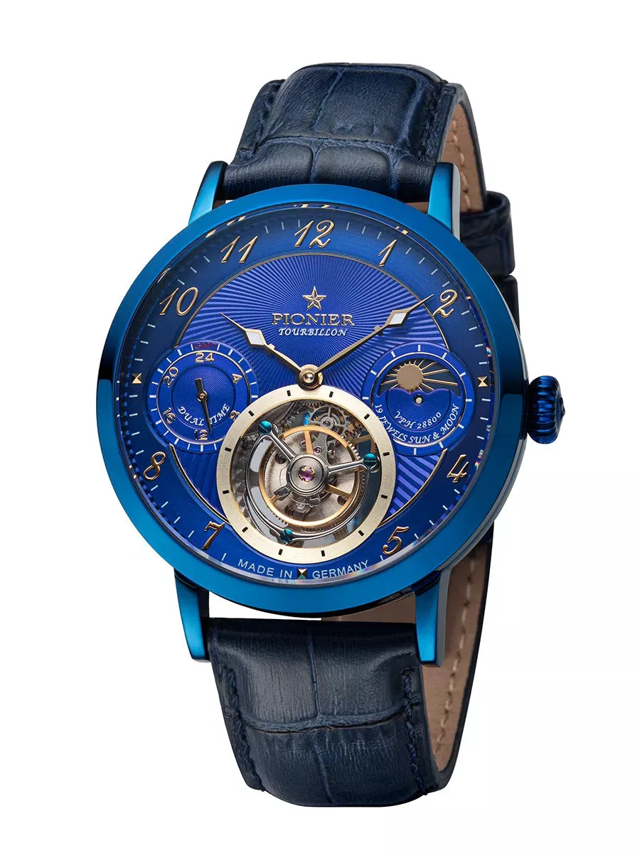 Basel Tourbillon Pionier - GM-903-2 | Blue | Handmade German Watch