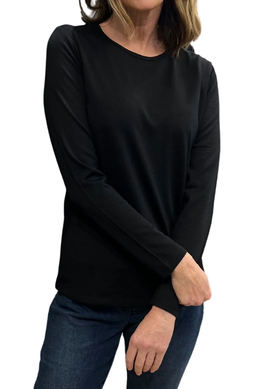 Belle Long Sleeve Merino | Black