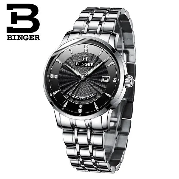 Binger Swiss Mechanical Watch Men B 1176