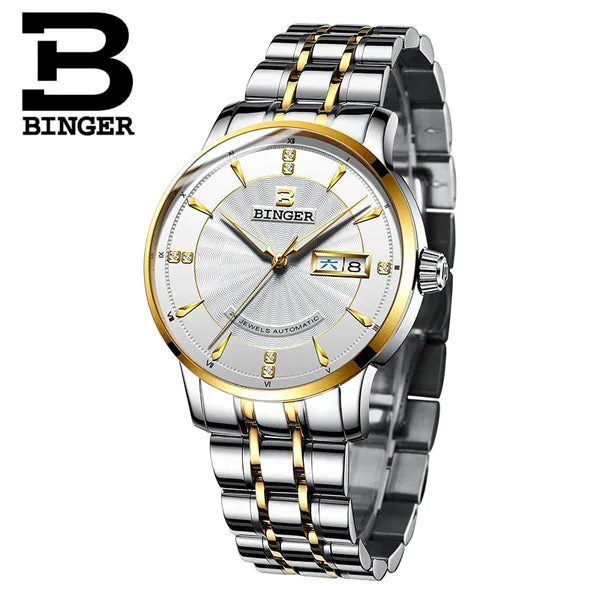 Binger Swiss Mechanical Watch Men B 1176