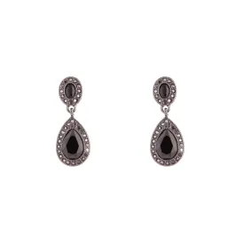 Black Mini Angelina Drop Earrings