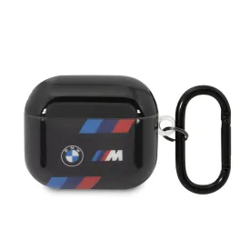 BMW M Series Tricolor Stripes with Ring Case for Airpods Pro 2 Black  - BMAP222SOTK