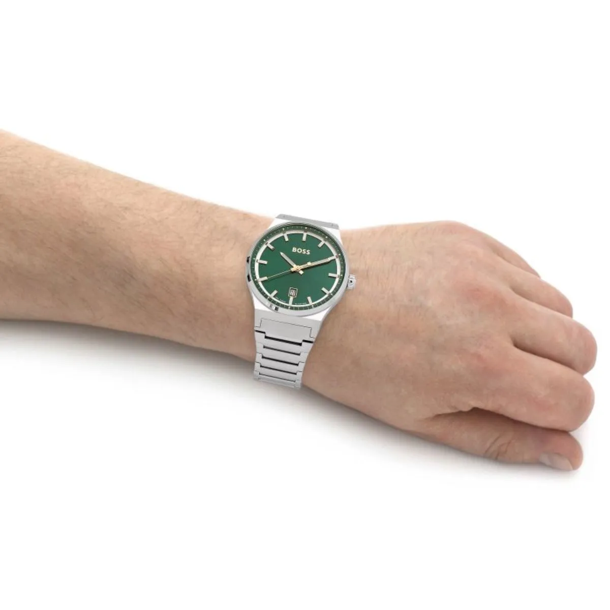 BOSS Candor 41mm Stainless Steel Green Quartz Men's Watch