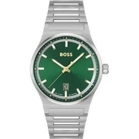 BOSS Candor 41mm Stainless Steel Green Quartz Men's Watch