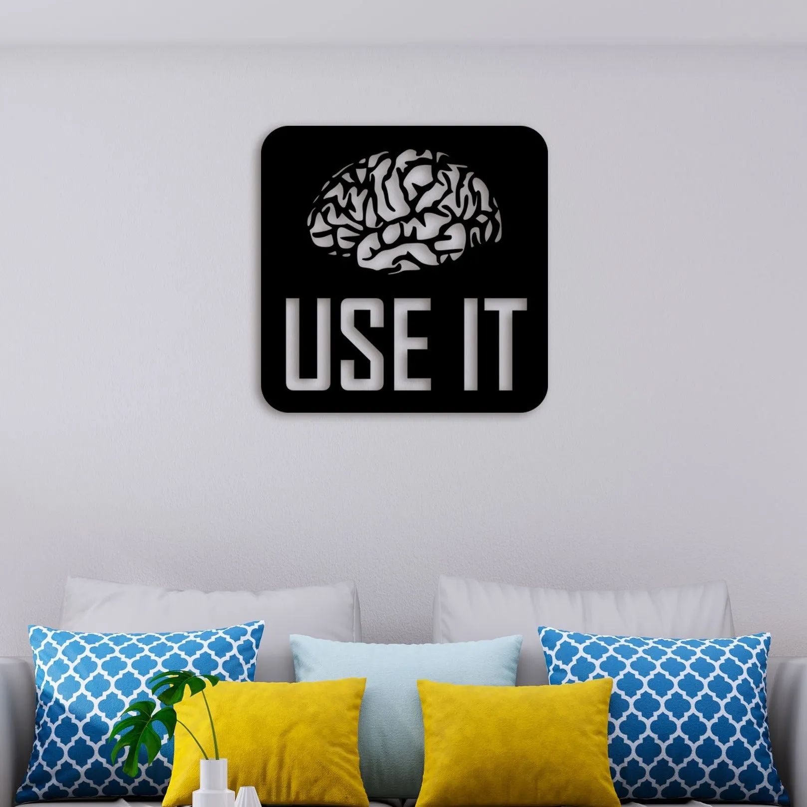 Brain Metal Wall Art