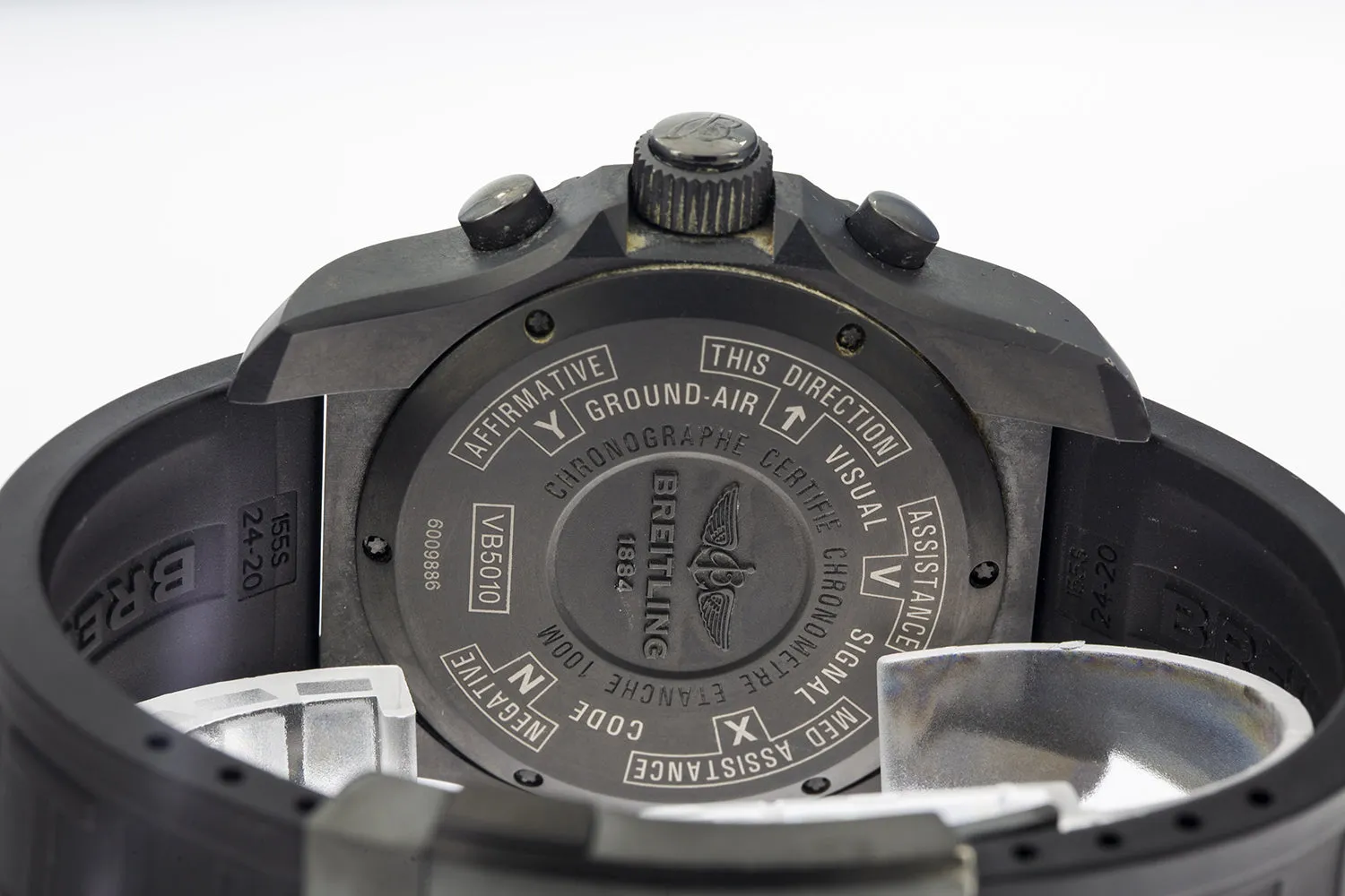 Breitling Cockpit B50 Night Mission VB5010 46mm Titanium Watch B&P