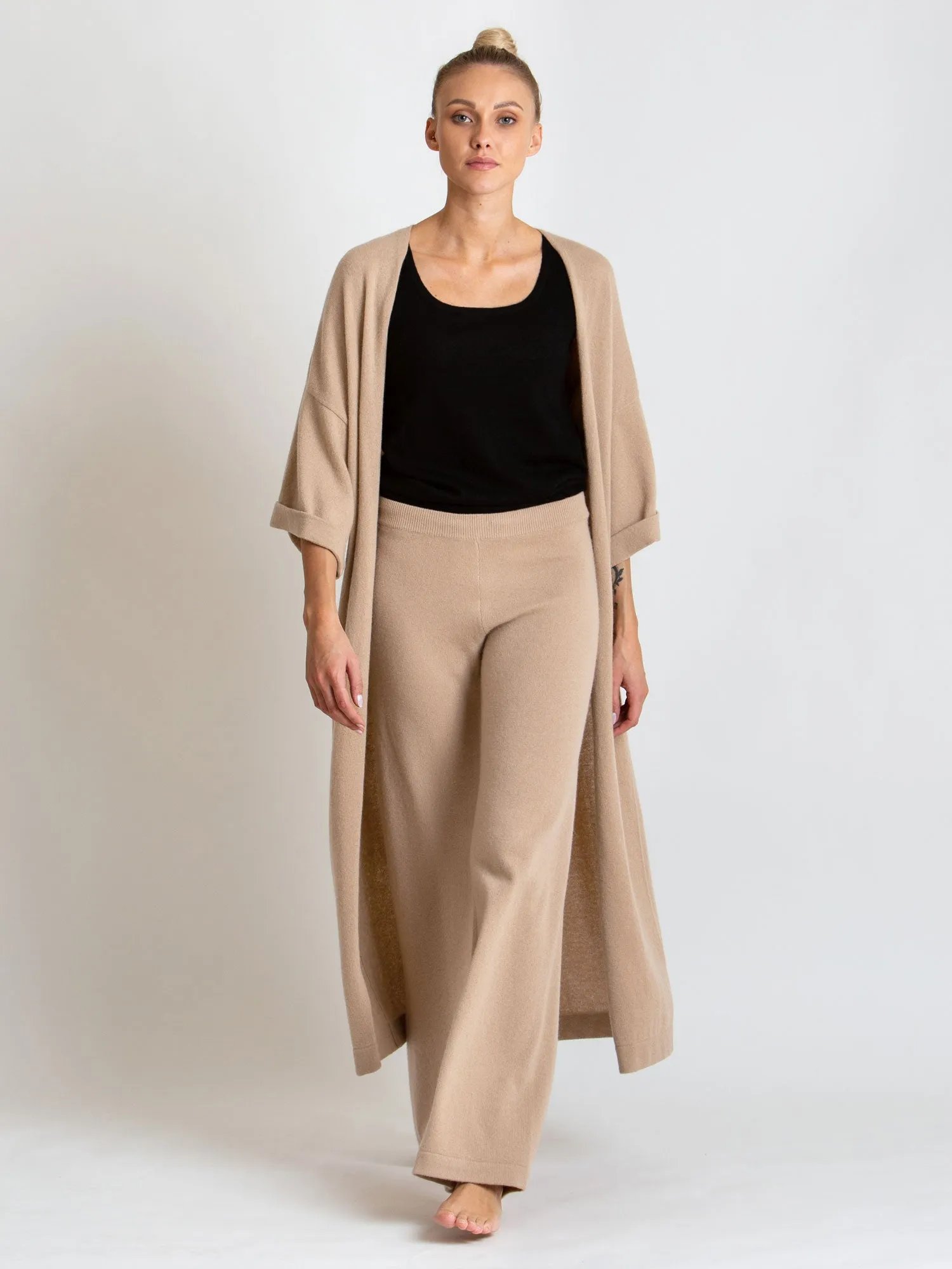 Cashmere cardigan "Kaftan" - sand