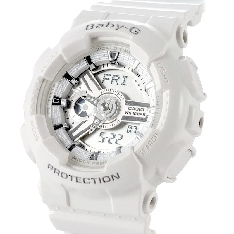 Casio BABY-G  White Digital Women's Watch - BA110-7A3