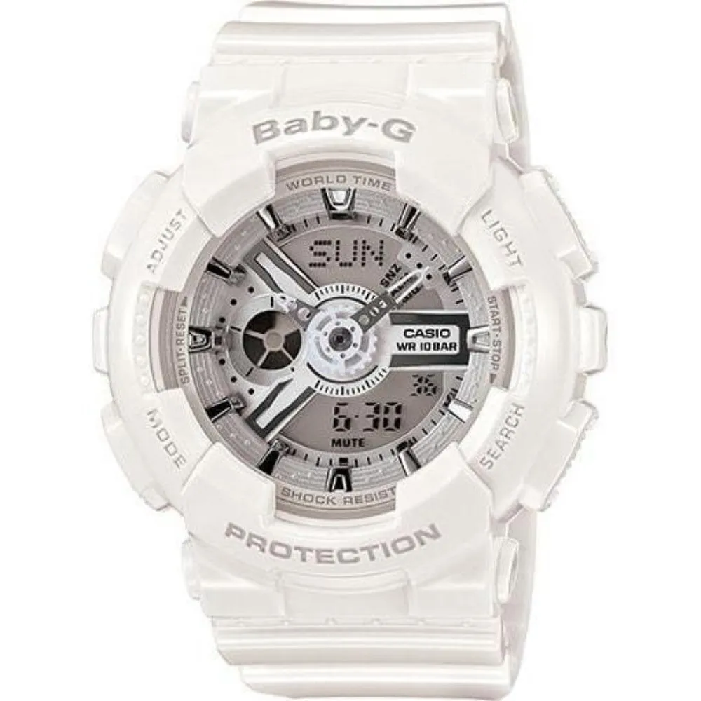 Casio BABY-G  White Digital Women's Watch - BA110-7A3