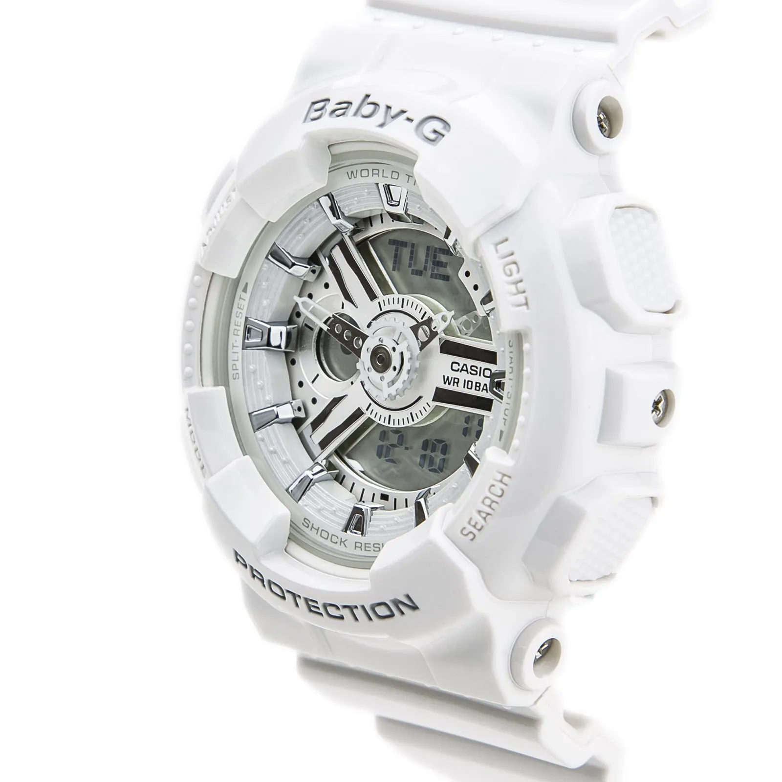 Casio BABY-G  White Digital Women's Watch - BA110-7A3