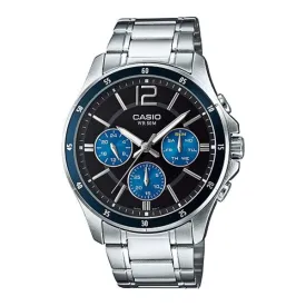 Casio Enticer Black Chronograph Dial Mens Watch MTP-1374D-2AVDF