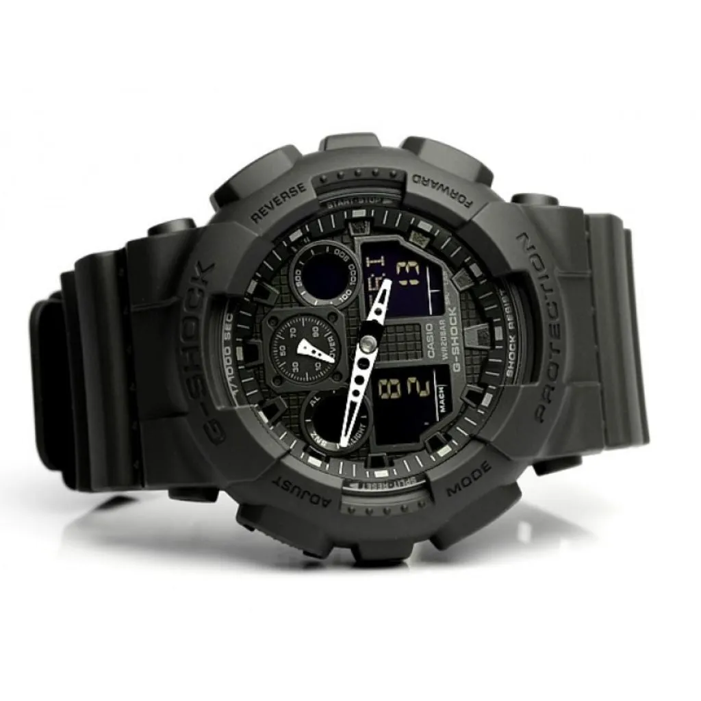 Casio G-SHOCK 55mm Duo Chrono Men's Watch - GA100-1A1