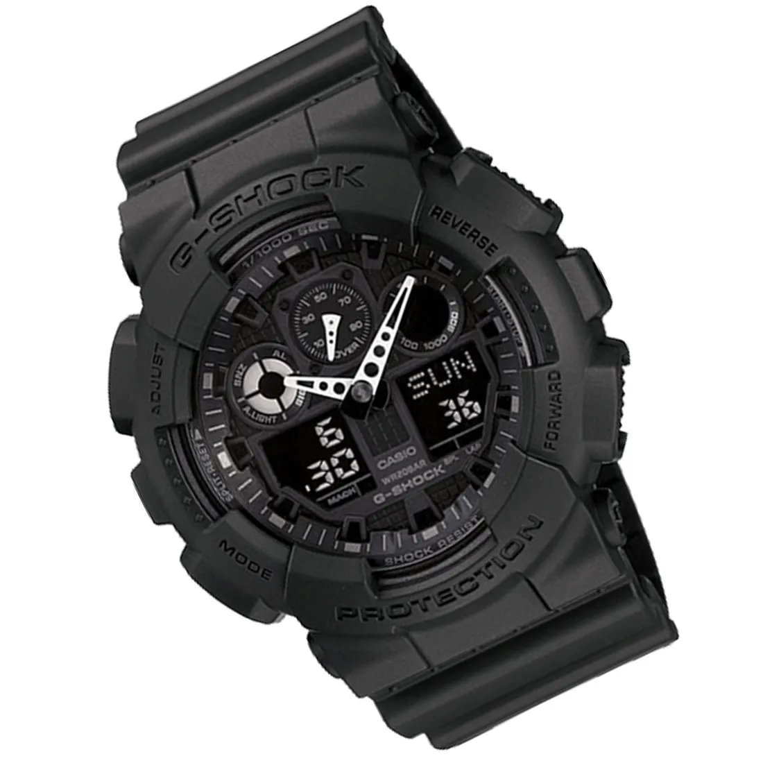 Casio G-SHOCK 55mm Duo Chrono Men's Watch - GA100-1A1