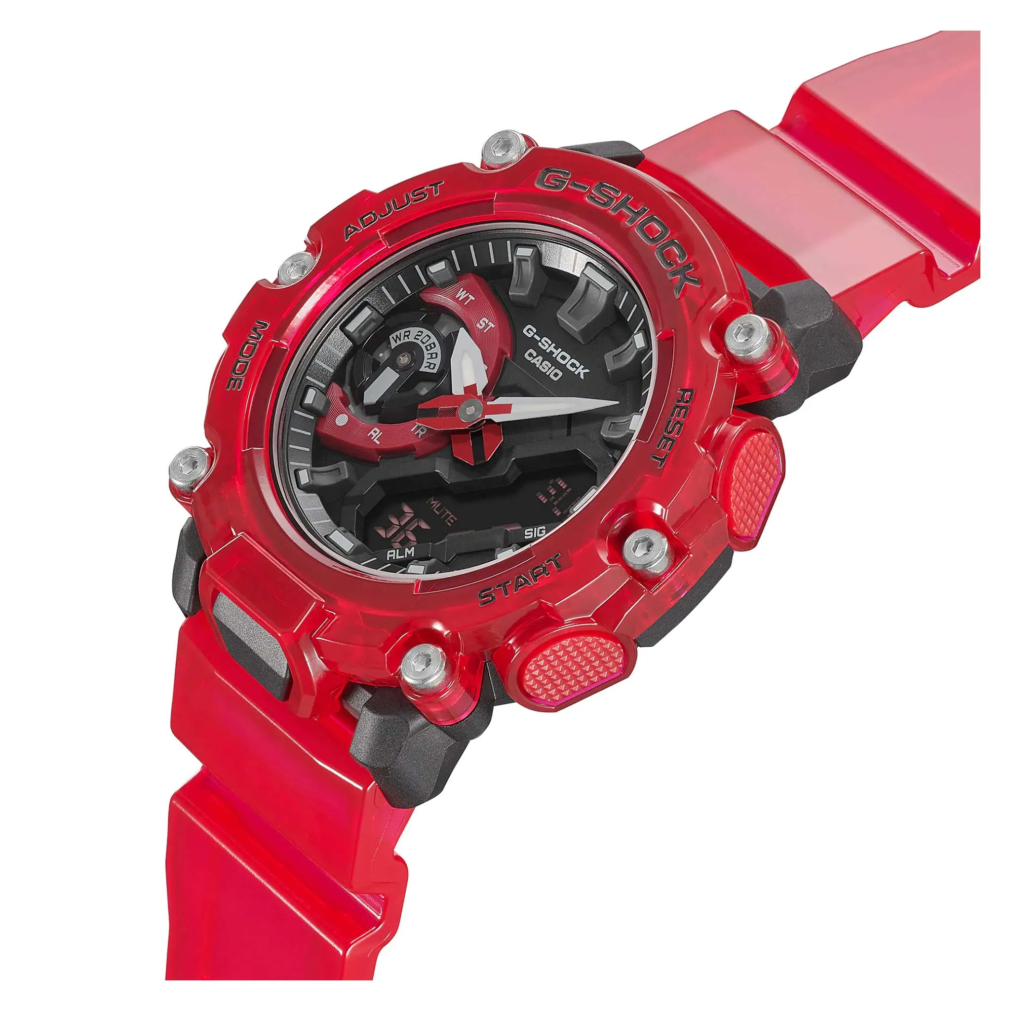 Casio G-SHOCK Red Resin Analogue-Digital Men's Watch - GA2200SKL-4A