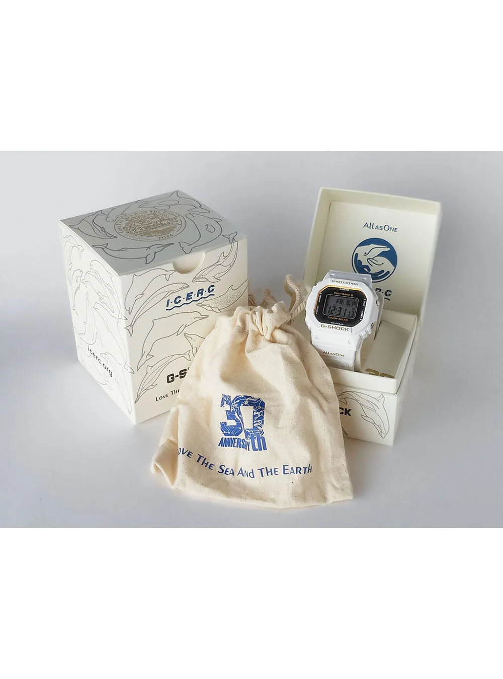 CASIO WATCH G-SHOCK DIGITAL LOVE THE SEA AND THE EARTH 30TH ANNIVERSARY ICERC JAPAN COLLABORATION MODEL 2024 GMD-W5601K-7JR JDM