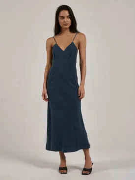 Chelsea Full Length Slip Dress - New Teal