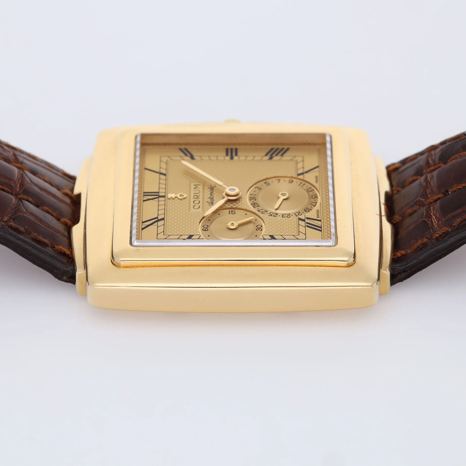 Corum Quadratus 74.121.56 Yellow Gold Square Dress Watch