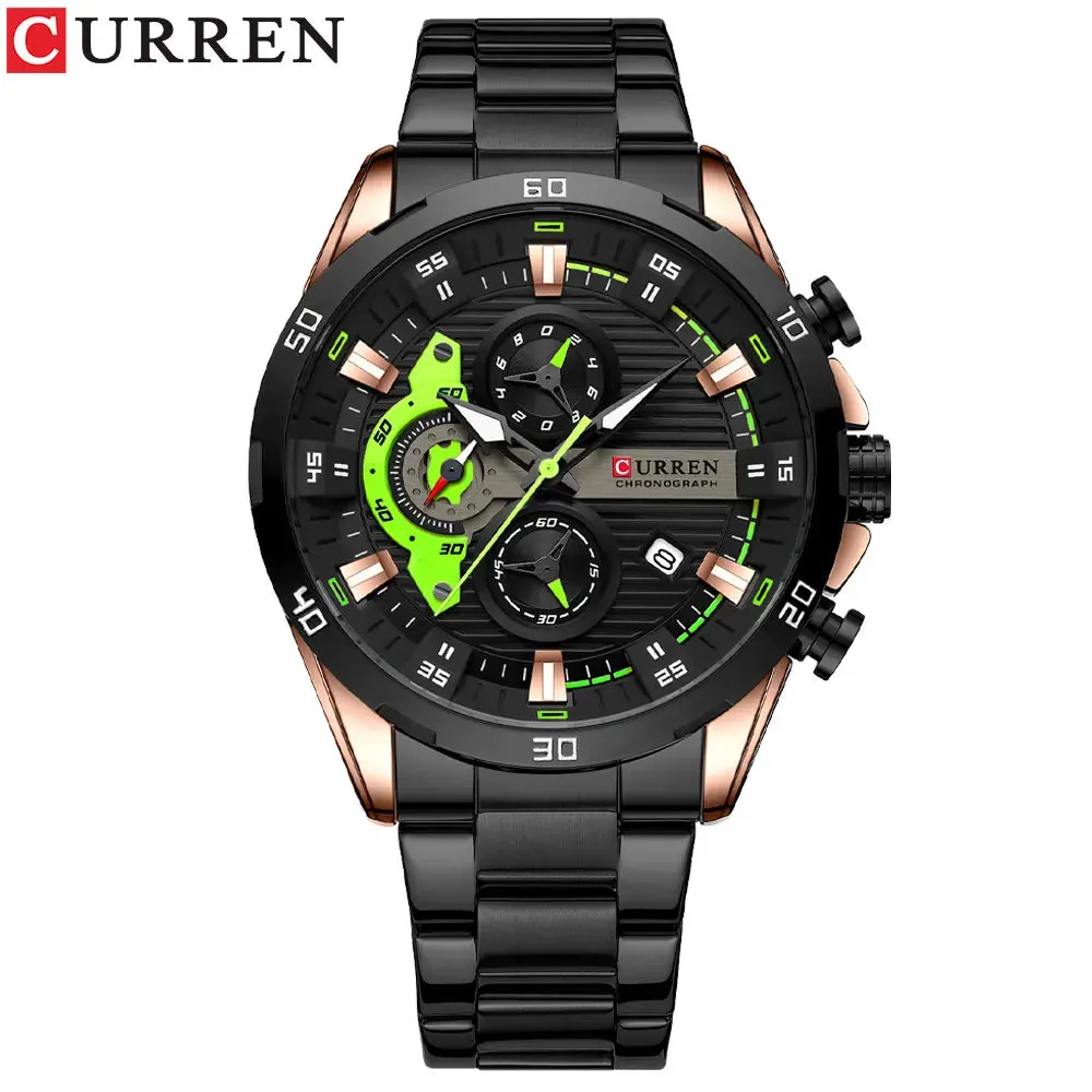 CURREN Stainless Steel Watches for Mens Creative.