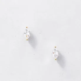 Dainty Marquise Stud Earrings