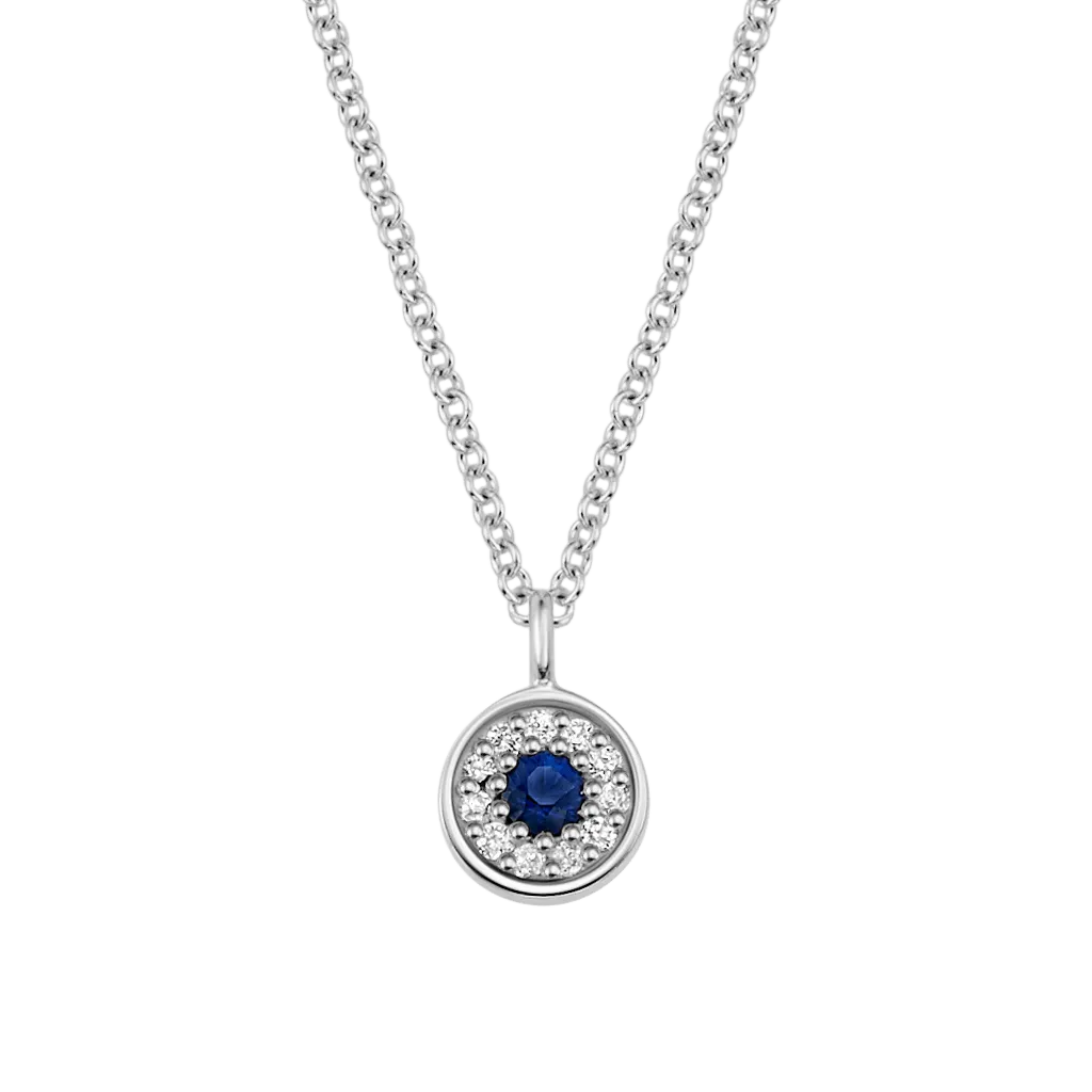 Dainty Round Evil Eye Necklace