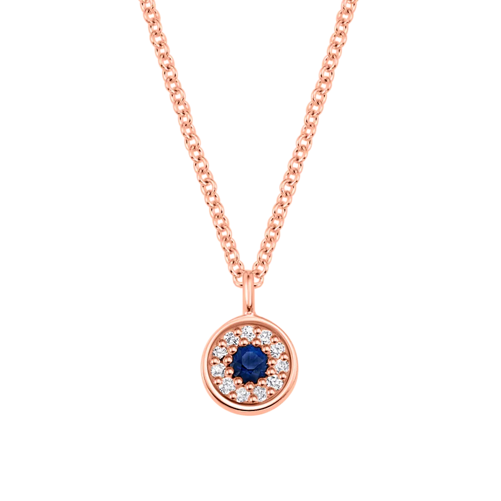 Dainty Round Evil Eye Necklace