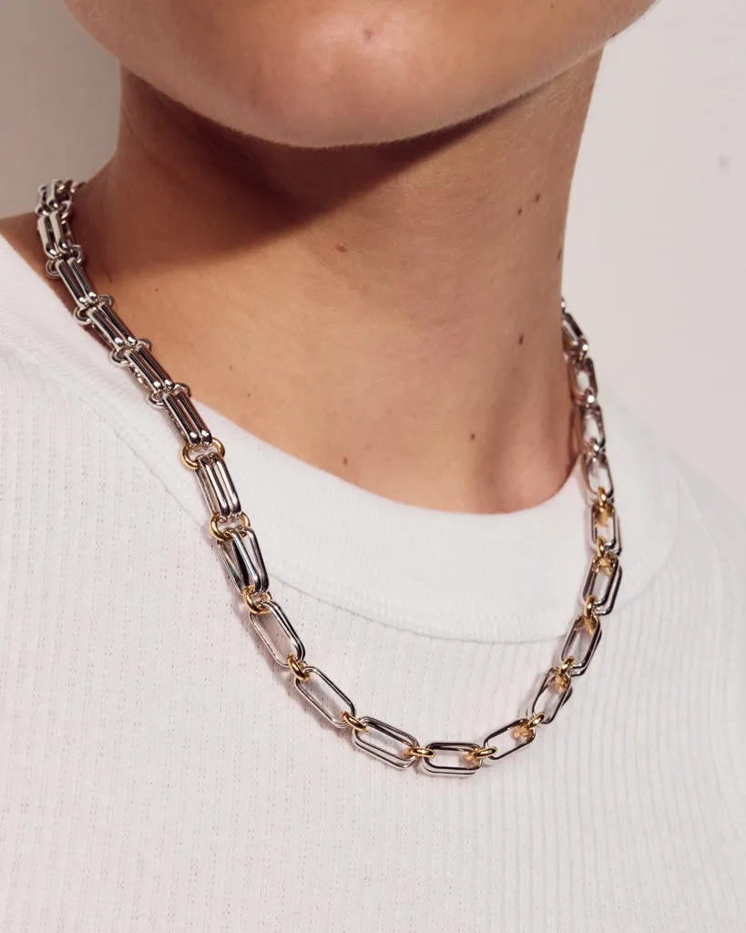 Dalia Two-Tone Chain Necklace