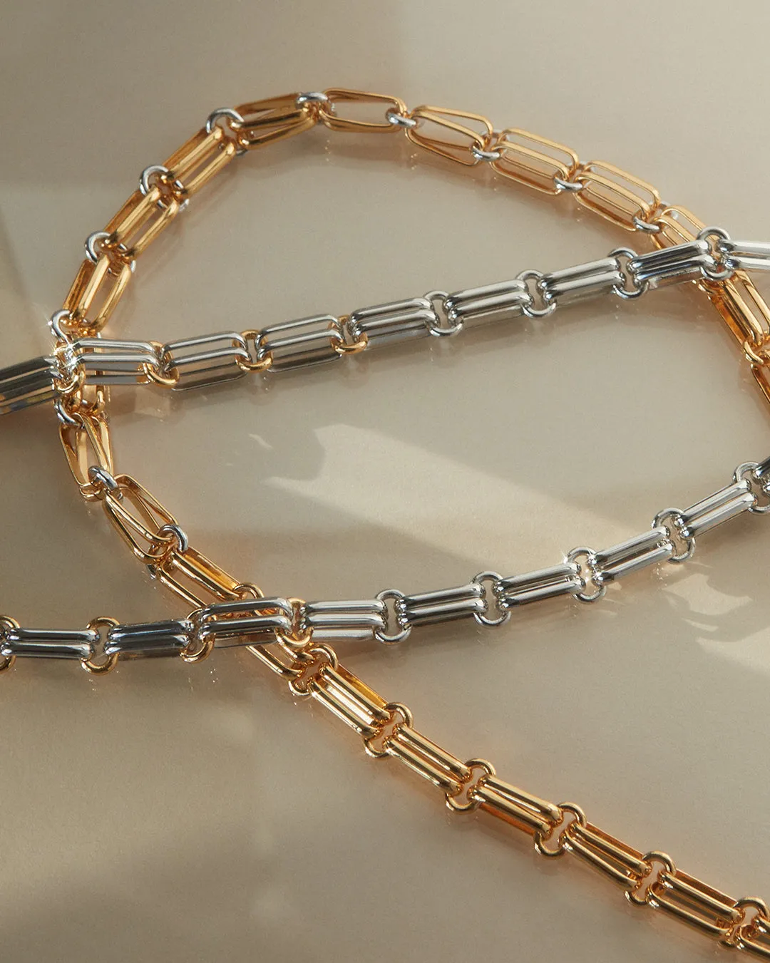 Dalia Two-Tone Chain Necklace