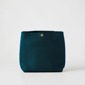 Dark Teal Bulldog Crossbody Tote