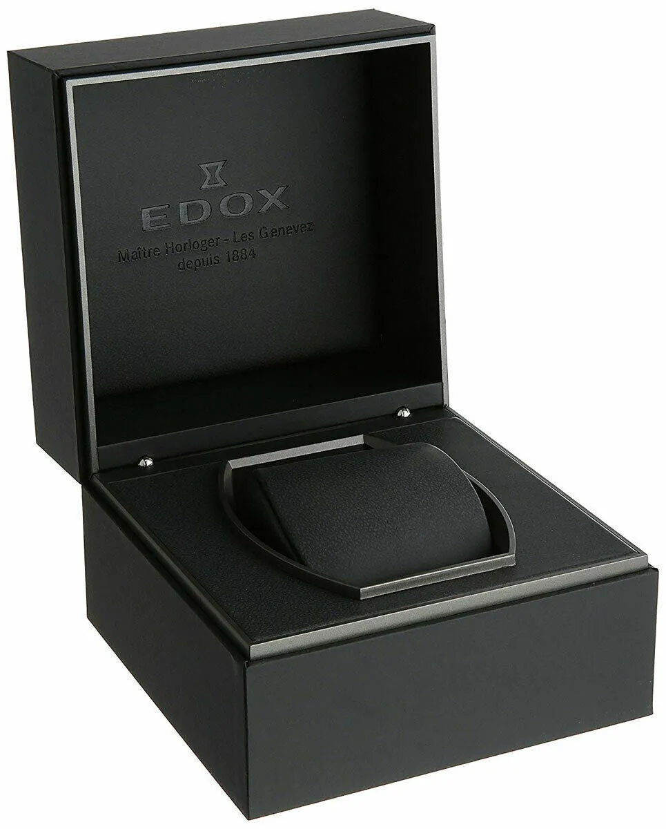 Edox Les Bemonts Swiss Automatic Chronograph Date Silver Dial Stainless Steel Men's Watch 01120-3M-AIN