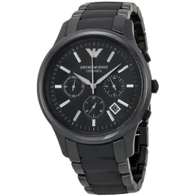 Emporio Armani Quartz Black Ceramic Chronograph Men's Watch| AR1452