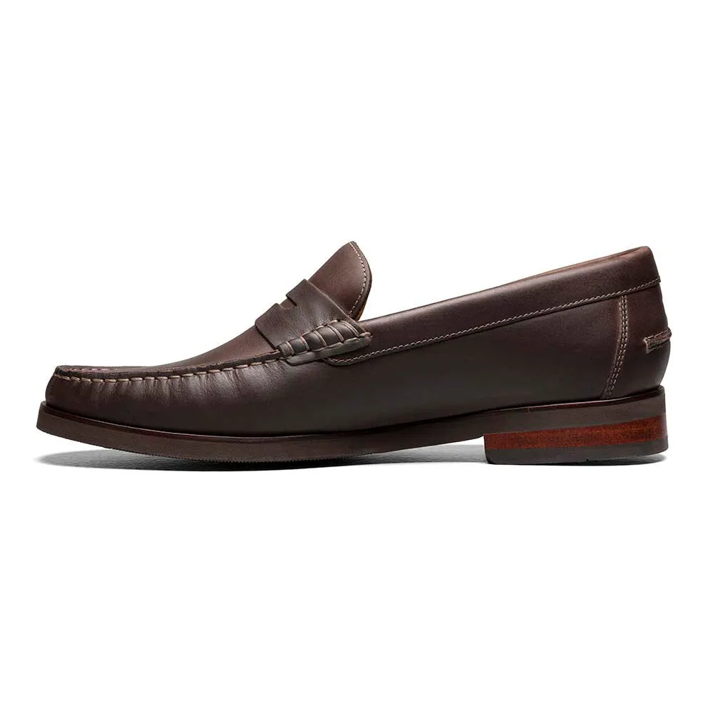 Florsheim Berkley Flex Chukka Moc Toe Penny Loafer in Brown Crazy Horse