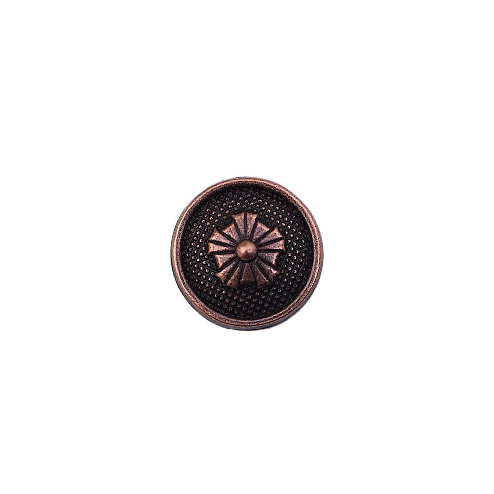 Flower Design Antique Metal Buttons for Men/Women Clothing