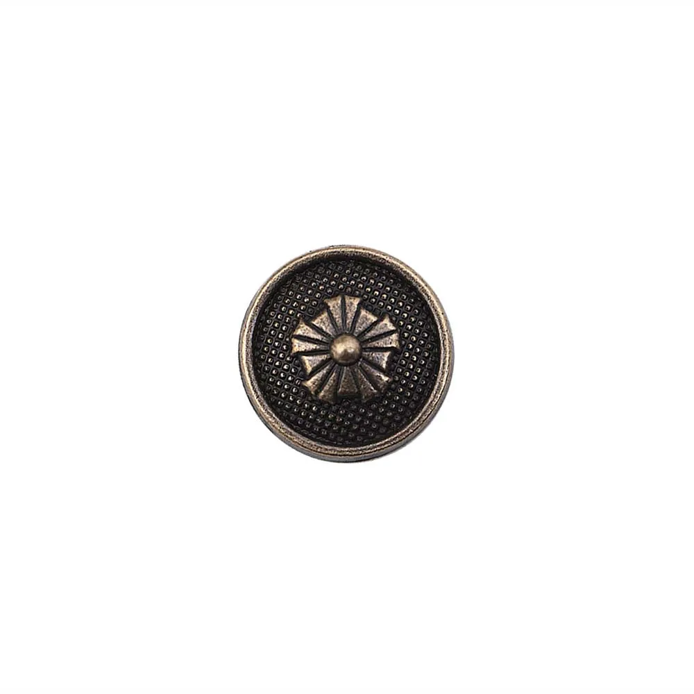 Flower Design Antique Metal Buttons for Men/Women Clothing