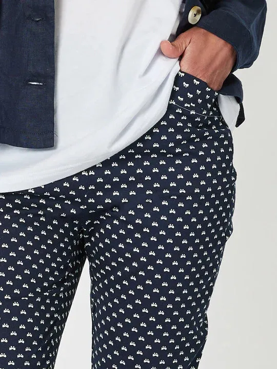 GS Pretty Bow Navy Pant