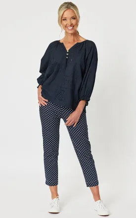 GS Pretty Bow Navy Pant