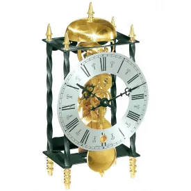 Hermle Wrought-Iron Mantle Clock 14-Day Skeleton Movement - Made In Germany