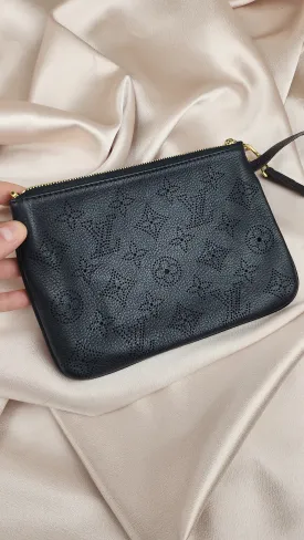 Louis Vuitton Black Mahina Pouch