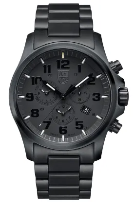 Luminox Atacama Field Chronograph Black PVD Black Dial Date Alarm Quartz Mens Watch XL.1942.BOB