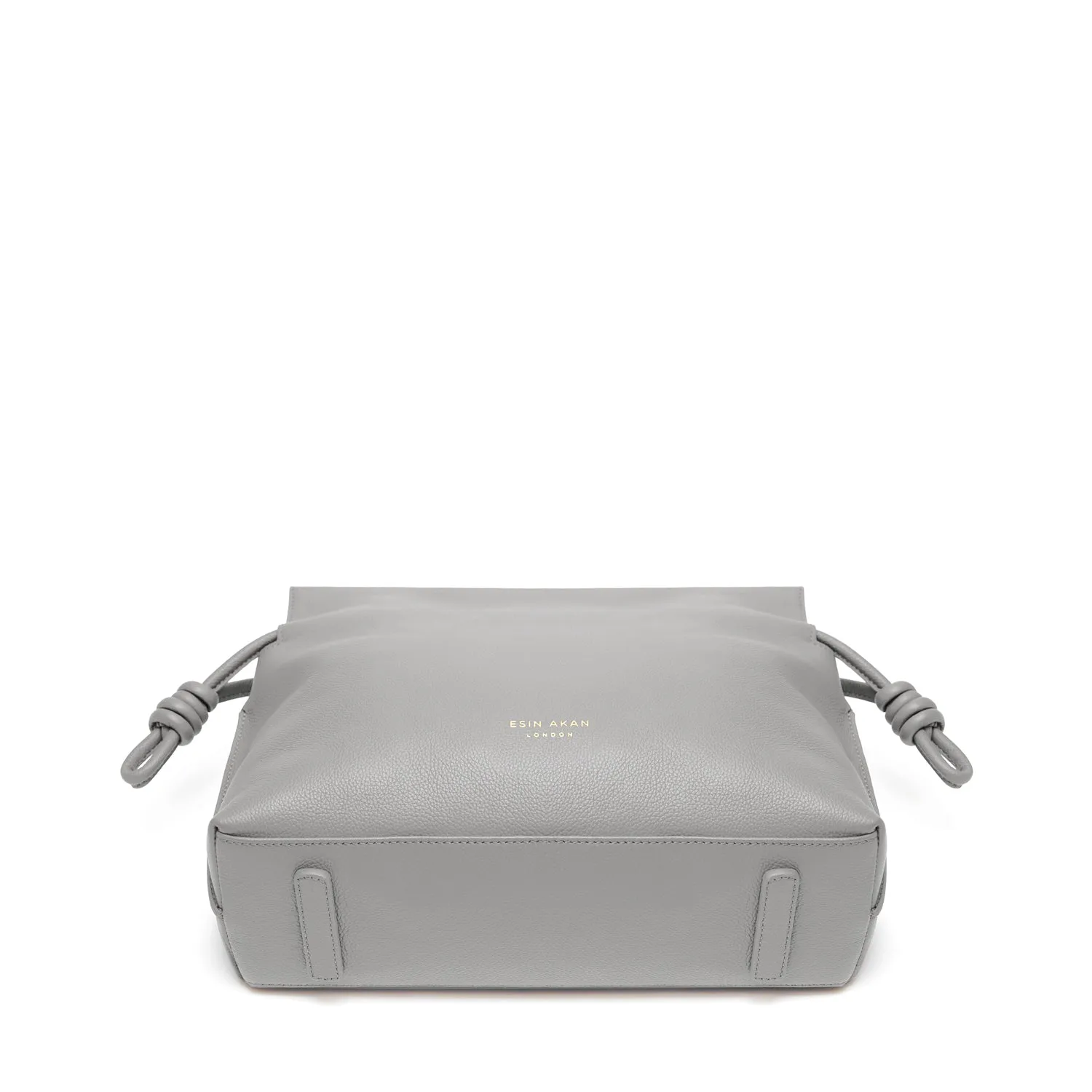 Midi Emma  Leather Crossbody Bag, Grey